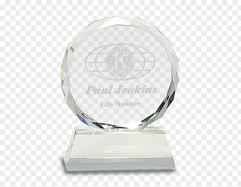 Trophy Crystal Award Glass Commemorative Plaque PNG