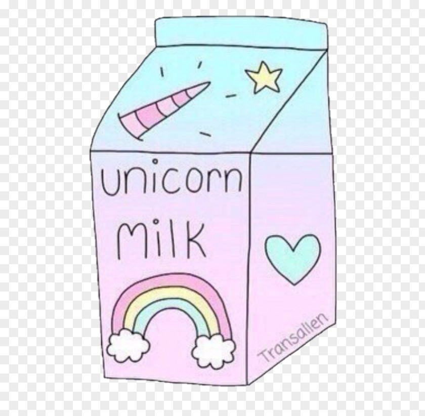 Unicorn Milk Drawing Frappuccino PNG