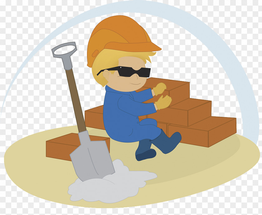 An Illustrator Builds Square Brick Walls Clip Art PNG