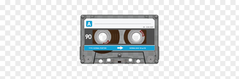 Audio Cassette Blue PNG Blue, gray cassette tape illustration clipart PNG
