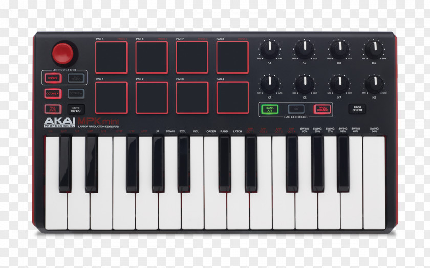 Keyboard MIDI Controllers Akai Professional MPK Mini MKII PNG