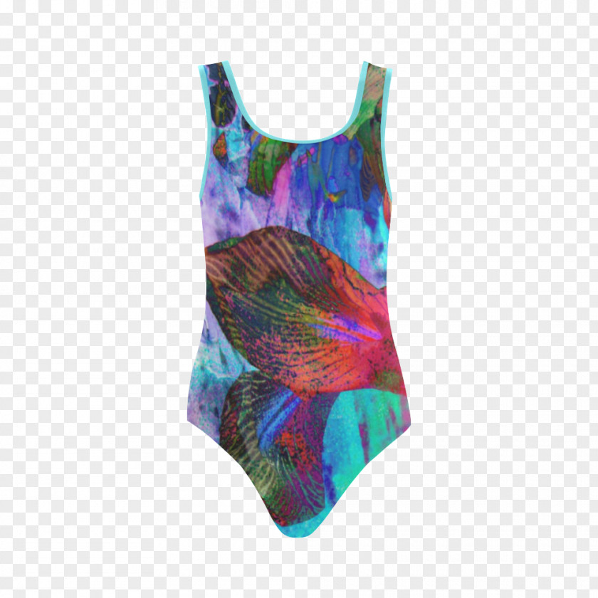 One-piece Swimsuit Turquoise PNG