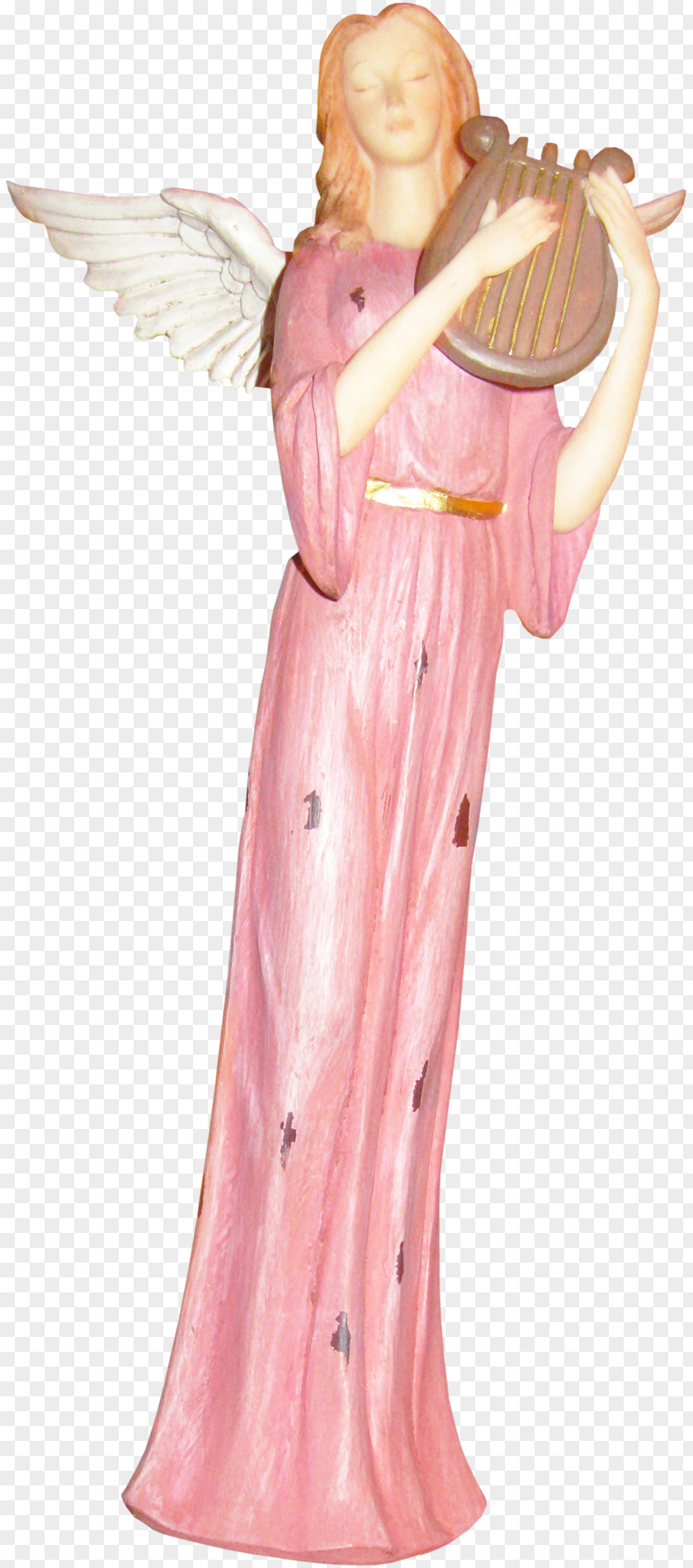 Pretty Pink Angel Sculpture Drawing PNG
