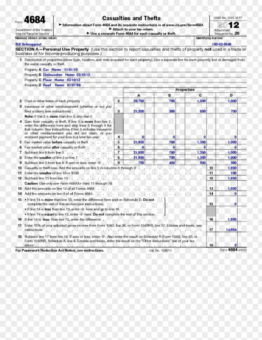 Return Statement IRS Tax Forms Internal Revenue Service Casualty Loss PNG