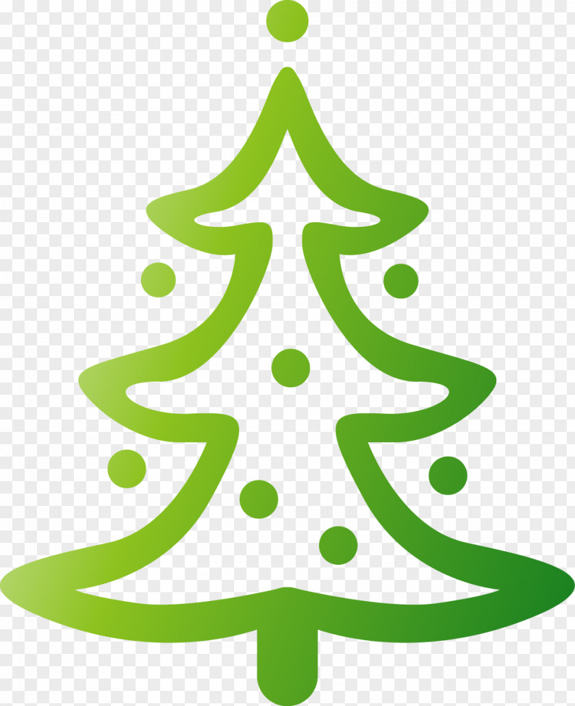 Simple Hand-painted Cartoon Christmas Tree Clip Art PNG