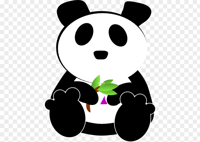 Bamboo Rice Giant Panda Bear Cartoon Clip Art PNG