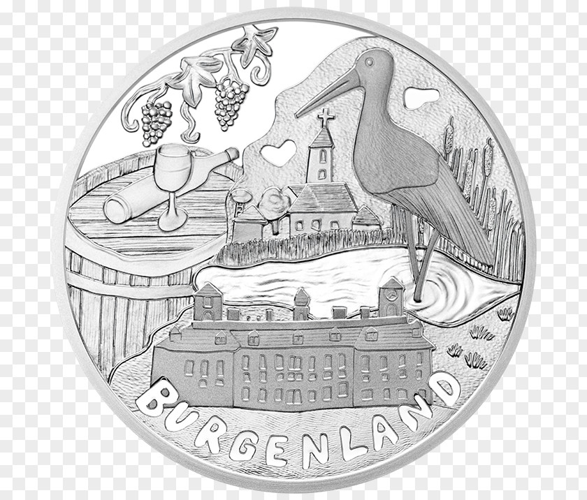 Coin Burgenland 10 Euro Note Coins PNG