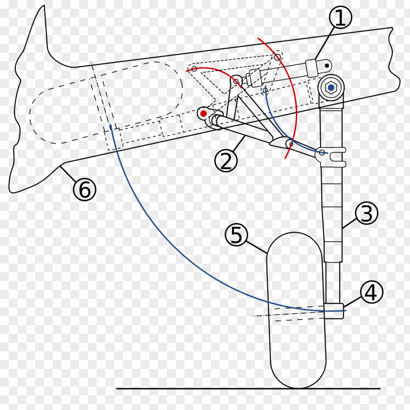 Dynamic Lines Pattern Shading Border Aircraft Airplane Landing Gear Schematic Mechanism PNG