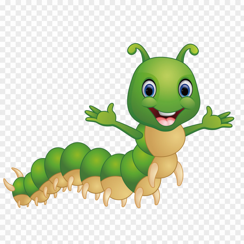 Happy Caterpillar Inc. Illustration PNG