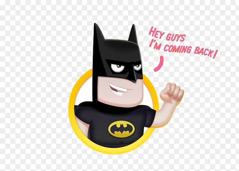 Flat Cartoon Batman Joker Icon PNG