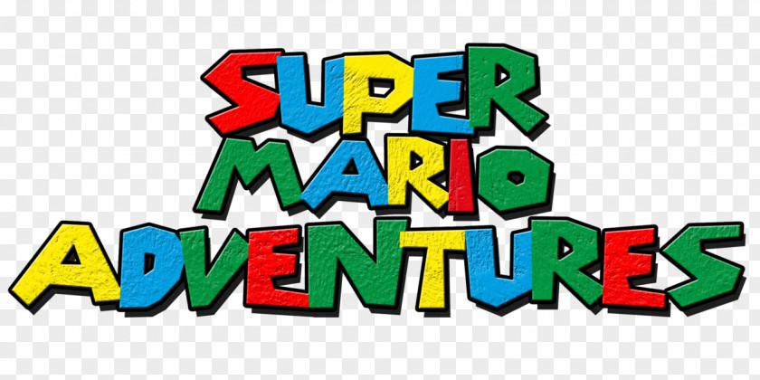 Mario Bros. Game Super Adventures Logo PNG