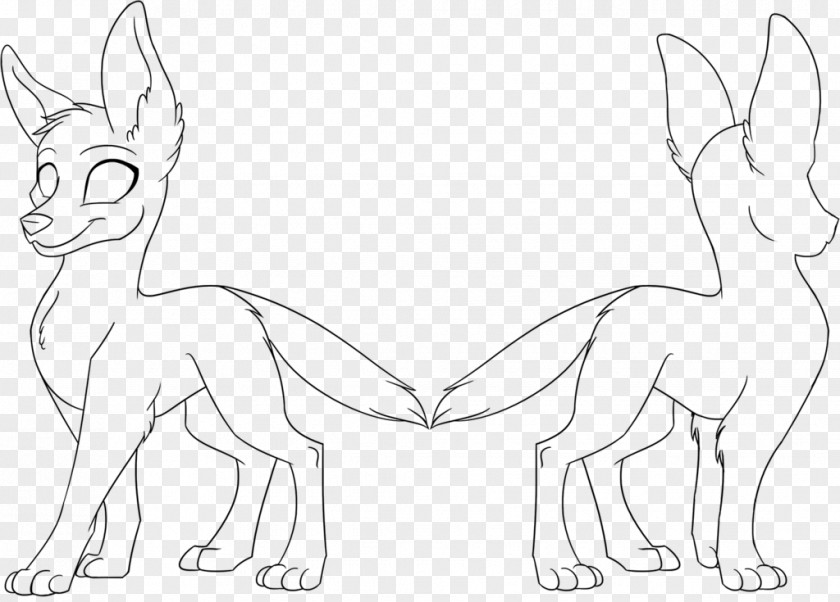 Line Art Drawing Feral Animal Dog Cartoon PNG