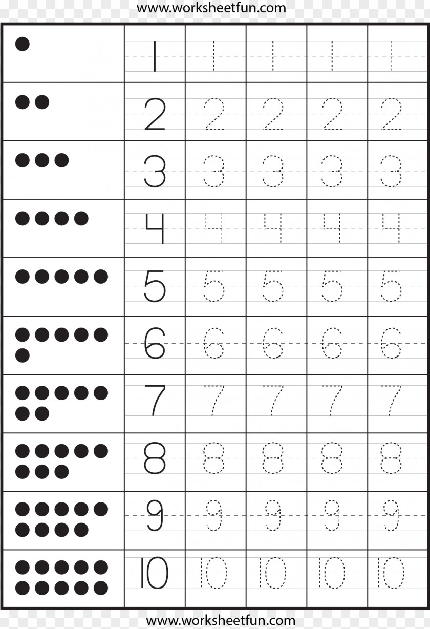 Arabic Numerals Worksheet Mathematics Writing Pre-school Number PNG