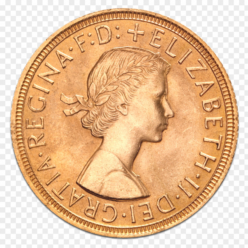 Gold Coins United Kingdom Sovereign Coin Bullion PNG