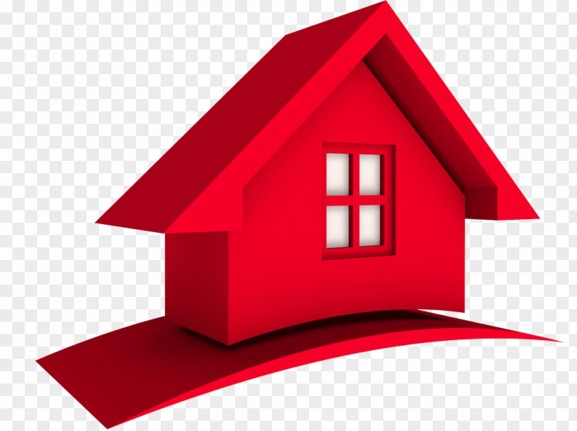 Grey Vector Red House Logo Home PNG