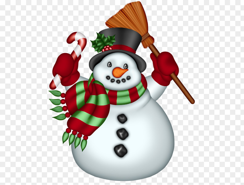 Happy Snowman Christmas Clip Art PNG