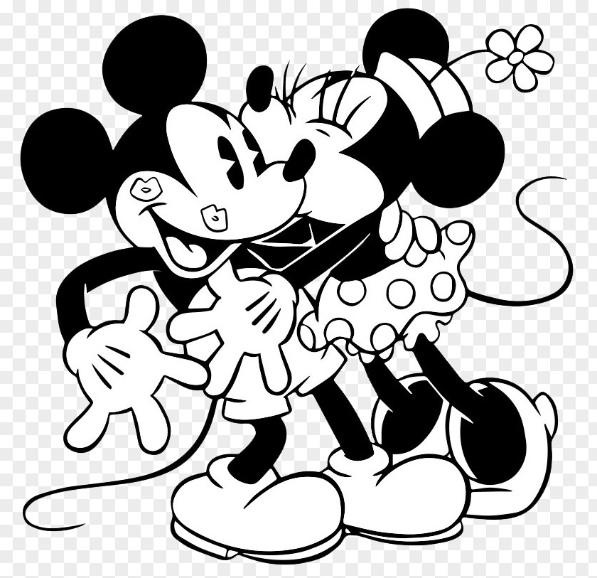 Mickey Minnie Mouse Pluto Coloring Book PNG