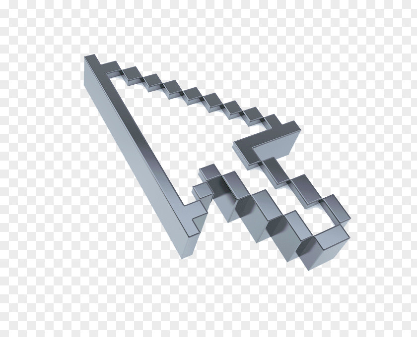 Gray Arrow Computer Mouse Pointer PNG