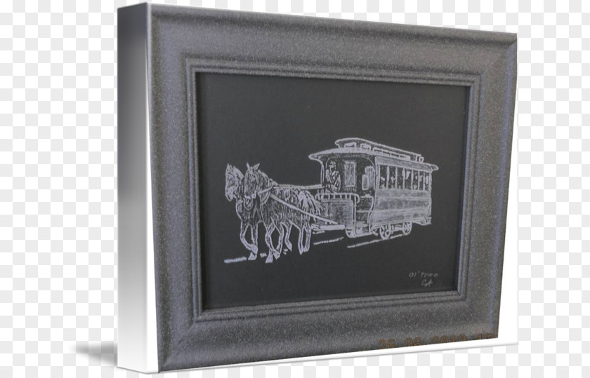 Horse Drawn Picture Frames Rectangle PNG