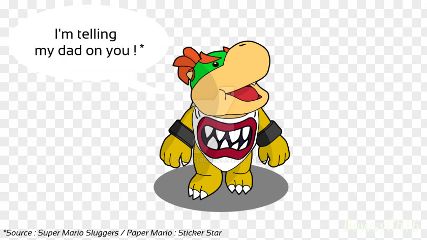 Telling Bowser Jr. Paper Mario: Sticker Star Super Mario RPG PNG