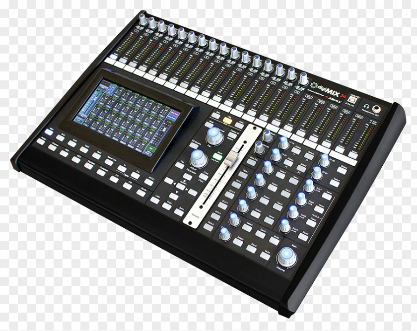 Digital Mixing Console Microphone Audio Mixers Ashly PNG
