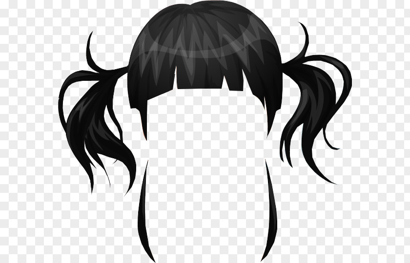 Hair Stardoll Black Coloring Long PNG