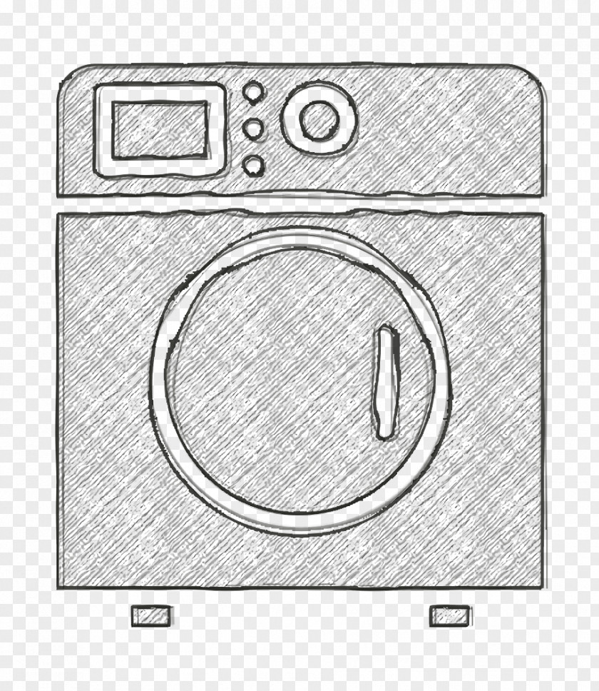 Metal Washing Icon Appliances Cloth Laundry PNG