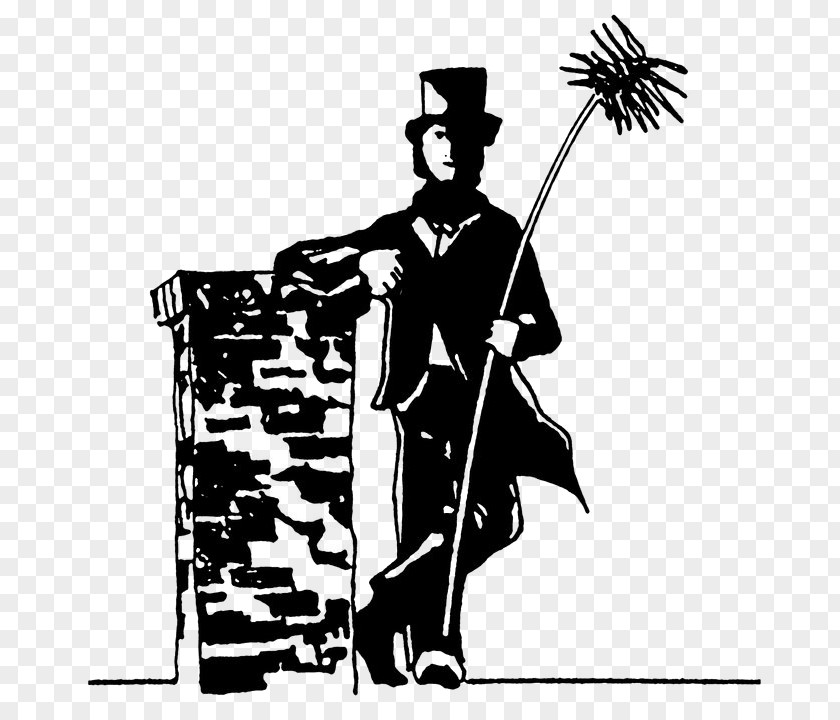 Sweeping A Traditional Sweep Chimney Flue Clip Art PNG