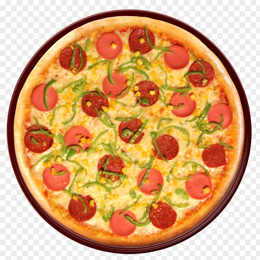 Pizza California-style Sicilian Vegetarian Cuisine Sujuk PNG
