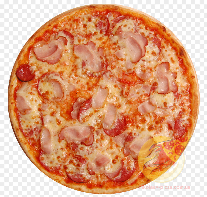 Pizza Sicilian Neapolitan Salami Italian Cuisine PNG