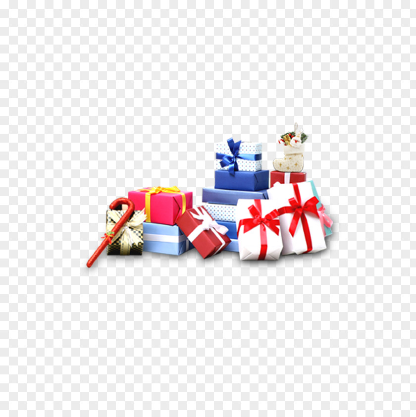 A Pile Of Christmas Gifts Santa Claus Gift Eve PNG