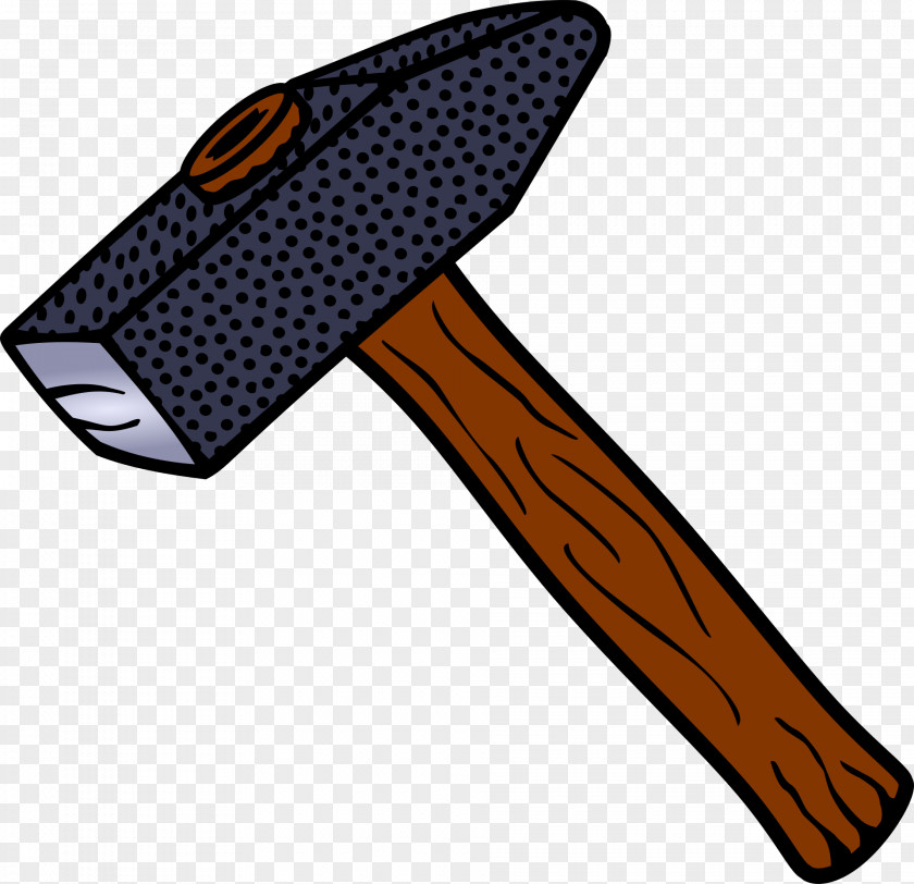 Hand-painted Hammer Claw Tool PNG