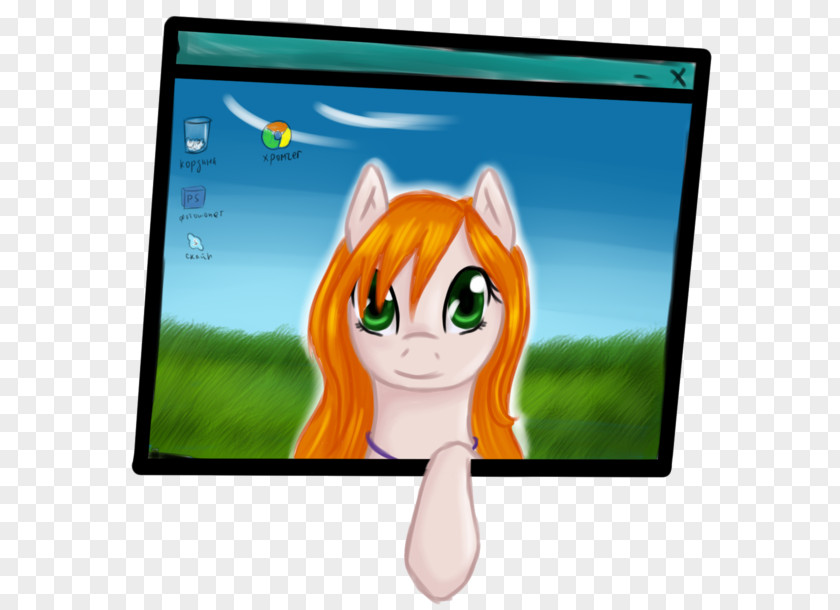 Horse Television Set Computer Monitors Desktop Wallpaper Character PNG