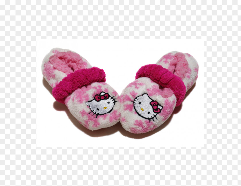 Radio Slipper Hello Kitty Shoe Pink M PNG