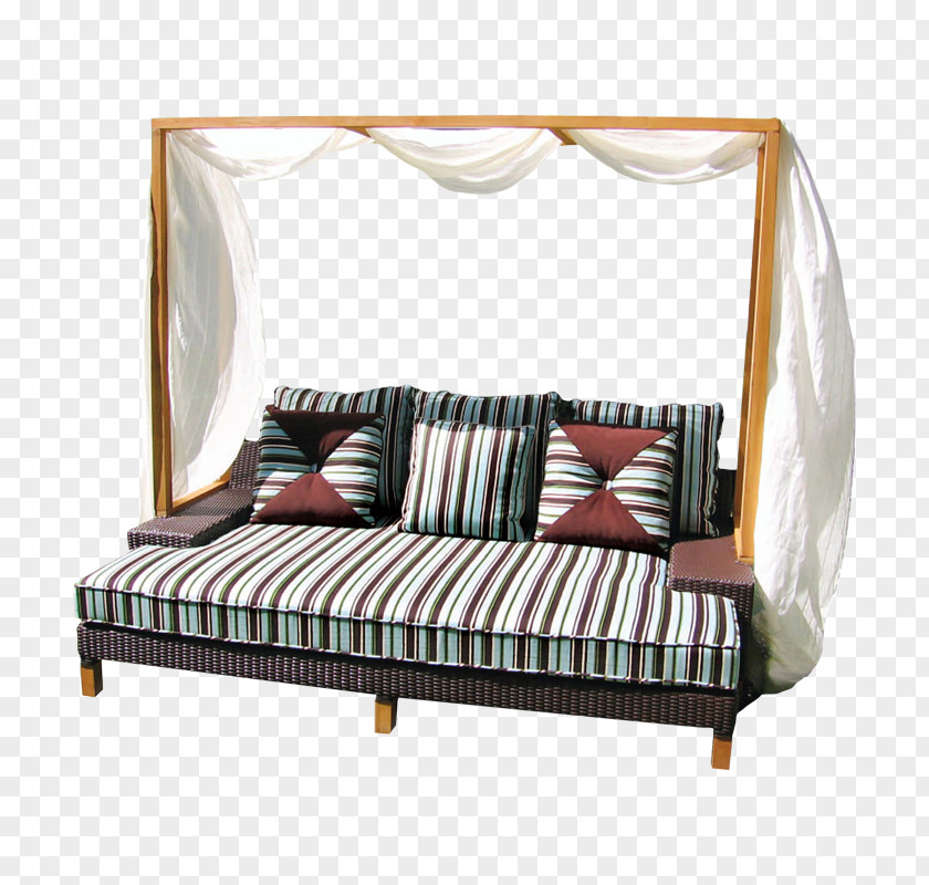 Rectangle Loveseat Wood Frame PNG