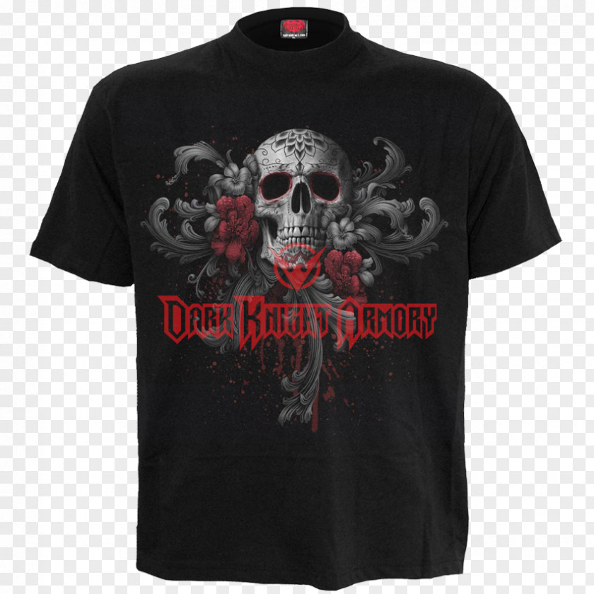 Skull Roses T-shirt Hoodie Clothing PNG