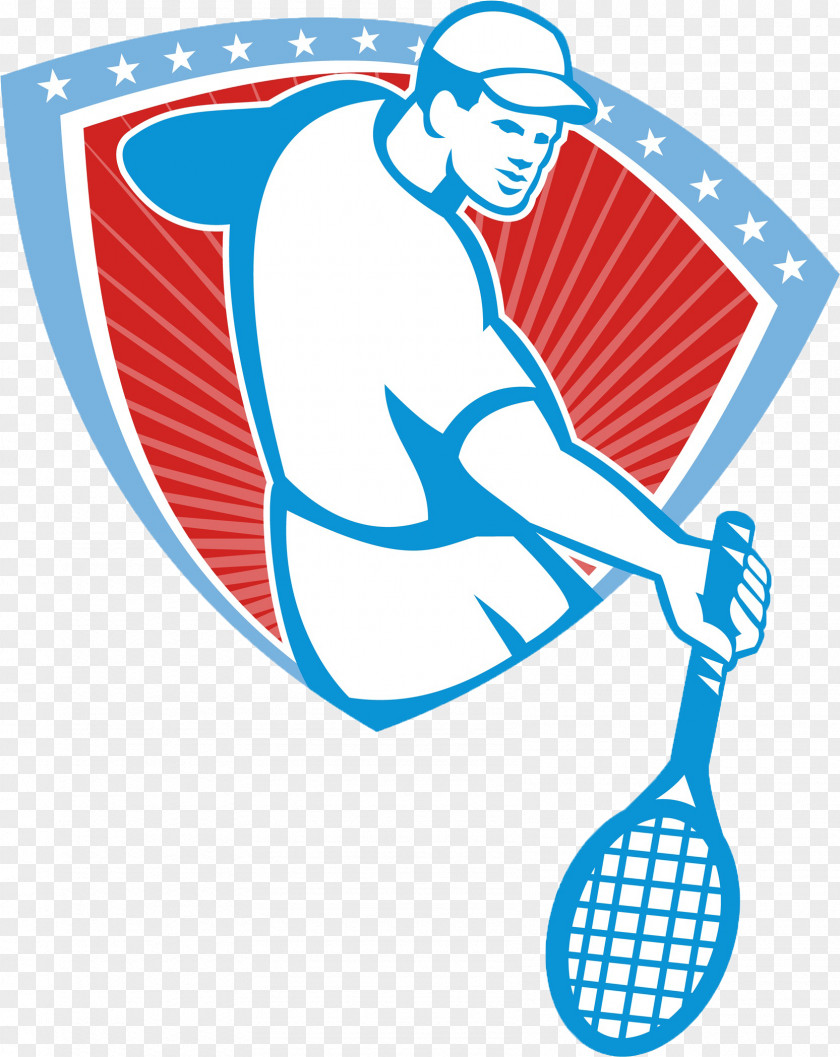 Cartoon Tennis Icon Player Racket Illustration PNG