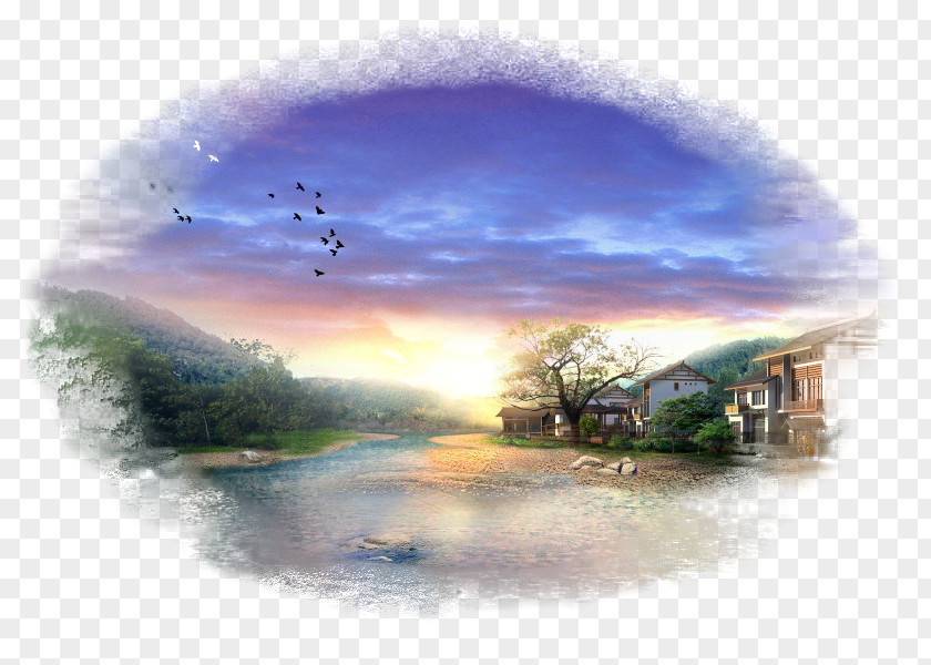 Desktop Wallpaper Landscape Computer 1080p Sunset PNG