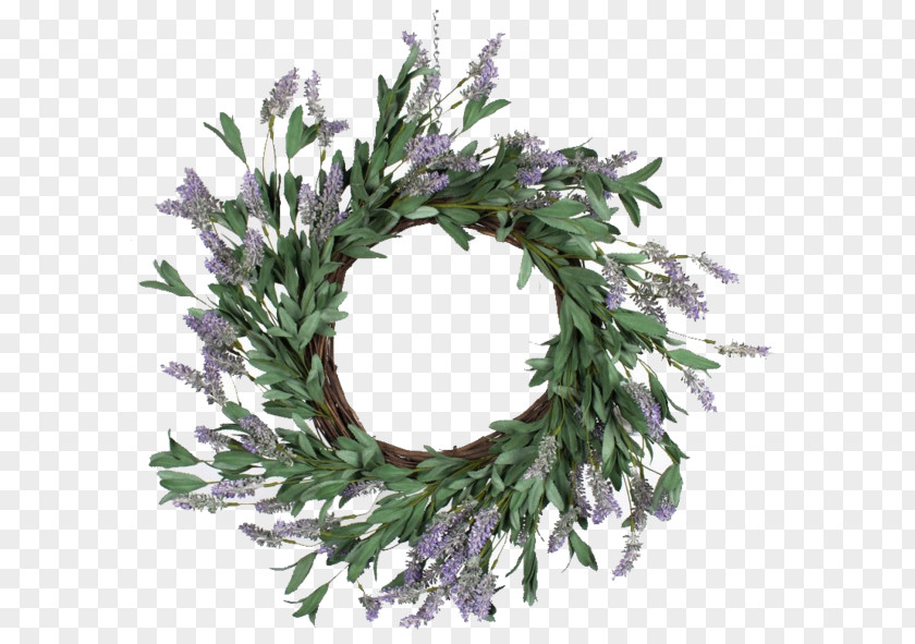 Lavender Wreath Christmas Decoration Garland Twig PNG