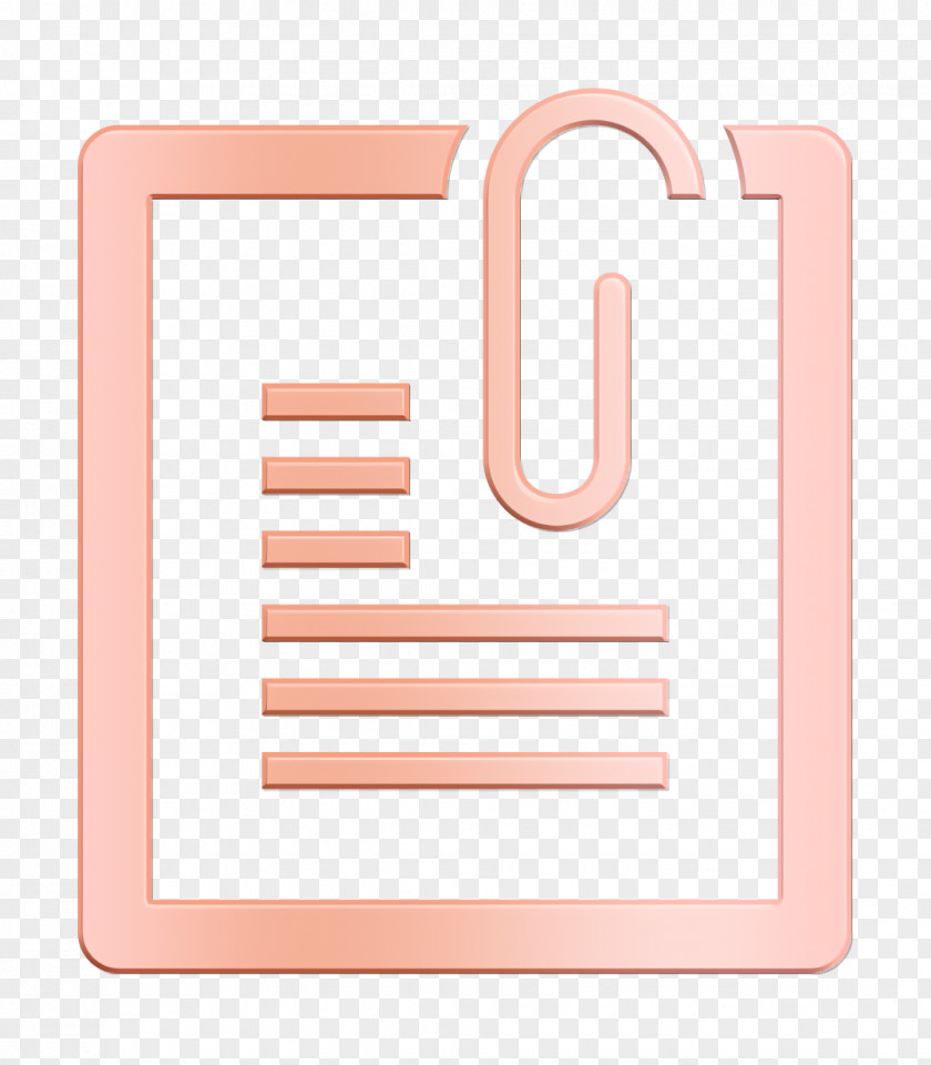 Rectangle Material Property Attach Icon Attachment Document PNG