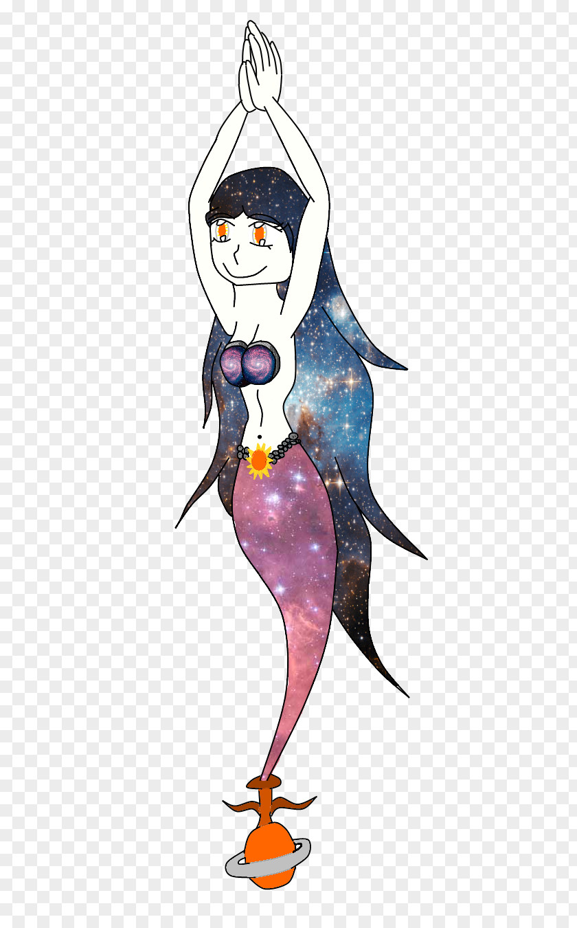 Space Galaxy Penguin Costume Design Mermaid PNG