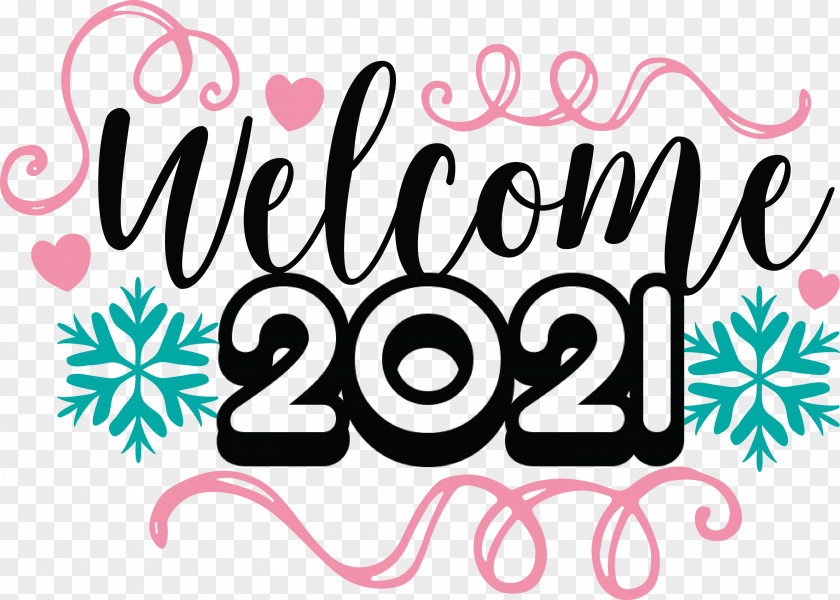 2021 Welcome New Year Happy PNG