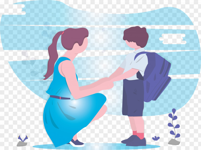 Back To School Mother Boy PNG