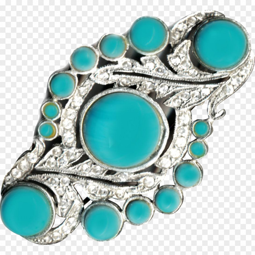 Brooch Jewellery Gemstone Turquoise Silver Clothing Accessories PNG