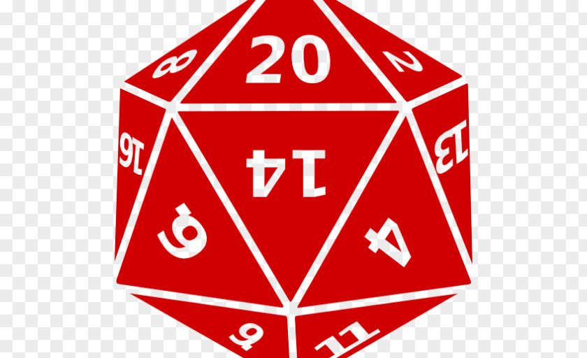 Dice Dungeons & Dragons D20 System Regular Icosahedron Roll20 PNG