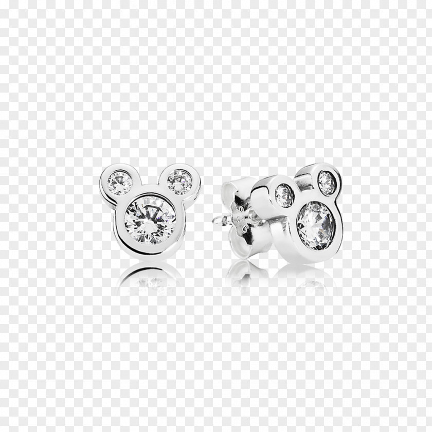 Mickey Mouse Minnie Earring Pandora Cubic Zirconia PNG