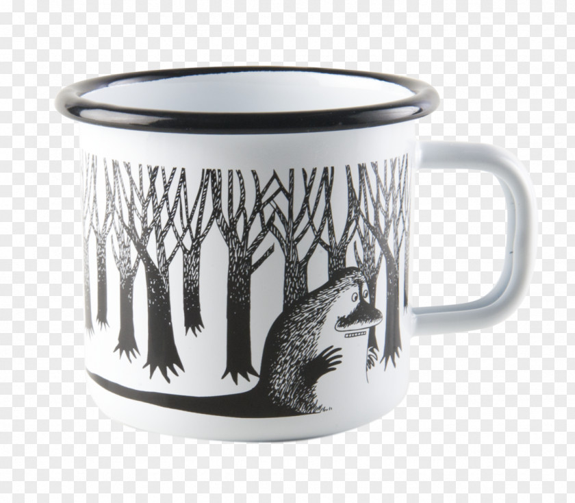 Mug The Groke Little My Muurla Design Marketing Oy Vitreous Enamel Moomins PNG