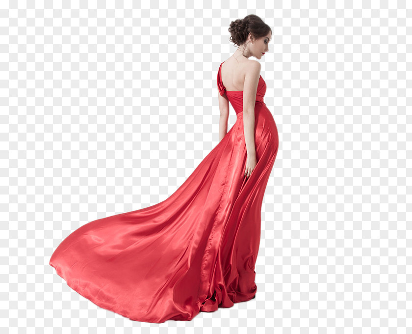 Red Dress Beautiful Models Woman Stock Photography Wallet PNG