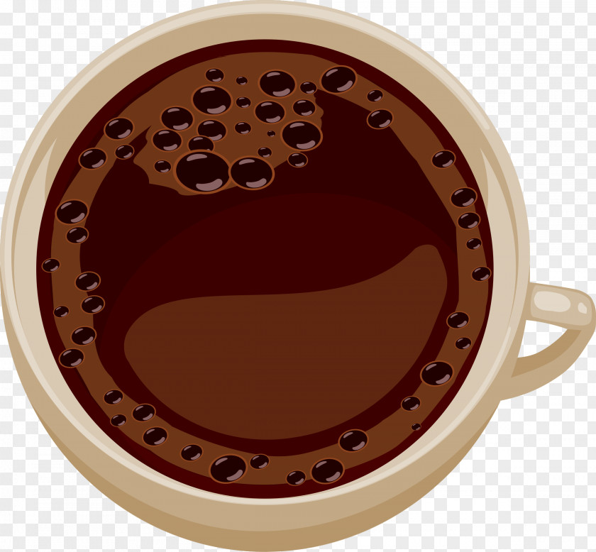 Top View Of Coffee Cup Hot Chocolate Cafe Espresso Tea PNG