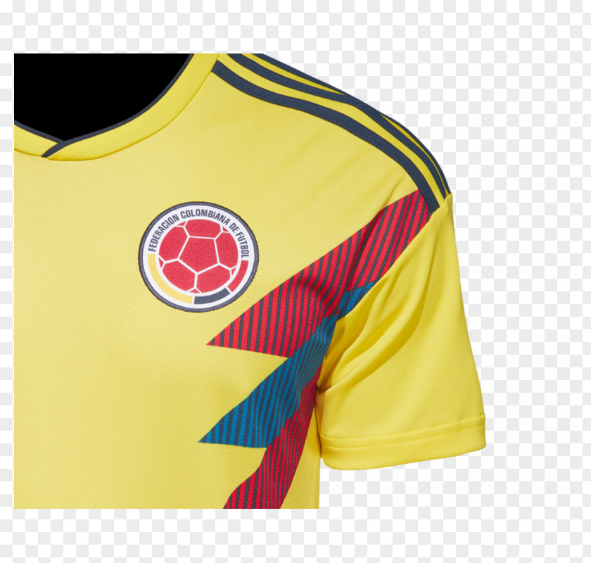 Adidas 2018 World Cup Colombia National Football Team 1990 FIFA Jersey PNG